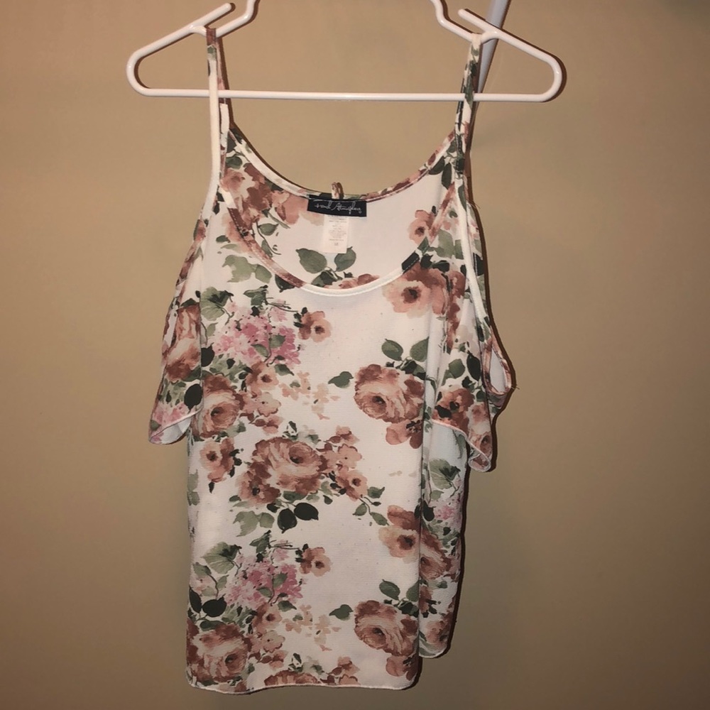 Off the shoulder floral top
